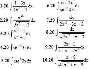 Вариант №20 ИДЗ 8.2 10 заданий