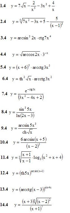 Вариант 4 ИДЗ 6.1 14 заданий 