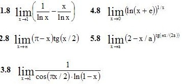 Вариант №8 ИДЗ 6.3 5 задач 