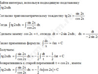 Неопределенный интеграл заменой решение пример 7