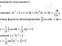 Неопределенный интеграл заменой решение пример 13