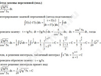 Неопределенный интеграл заменой решение пример 29