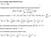 Неопределенный интеграл заменой решение пример 31