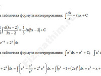 Неопределенный интеграл решение пример 2