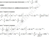 Найти производную функции решение пример 60