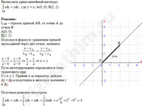 Вычислить криволинейный интеграл решение пример 1