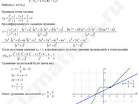 Найти уравнение нормали для функции решение пример 24