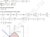 Площадь фигуры ограниченной линиями решение пример 6