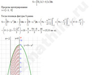 Площадь фигуры ограниченной линиями решение пример 24