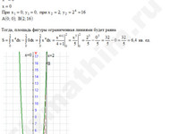 Площадь фигуры ограниченной линиями решение пример 17