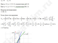 Вычислить объем тела образованного вращением решение пример 4