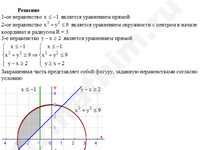 Построение фигуры заданную неравенствами решение пример 3